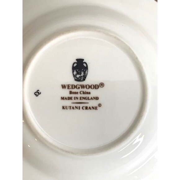 Vintage Wedgwood Kutani Crane Bone China Ashtray/Bowl Set Of 2 Floral Design - Picture 5 of 7